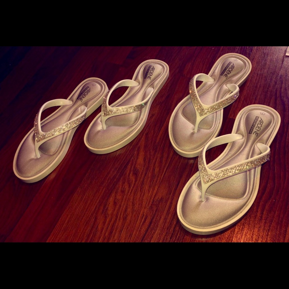 Rhinestone Memory Foam Sandals